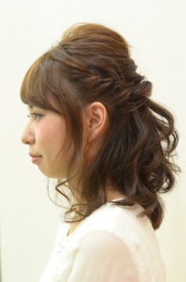 パーティハーフアップSide写真